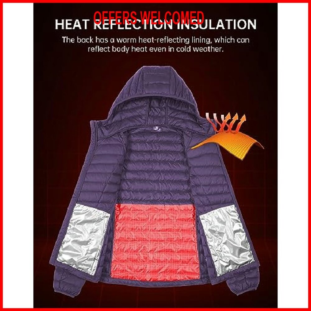 Women's Lightweight Packable Down Puffer Jacket H… - image 6